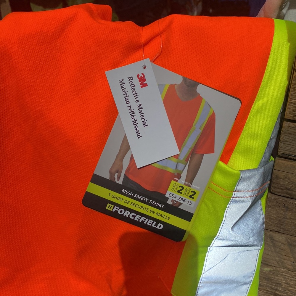 3M Thinsulate High-Visibility Short Sleeve Safety Work Shirt - Men's Large